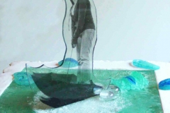 Rising Above- Lorena R Krause- photo on glass, sculpted glass and plaster