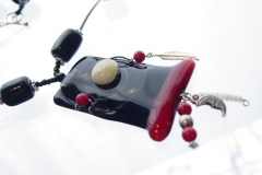 Pal Mal de Ojo- Lorena Krause- metal, beads and wire, fused glass